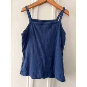 Old Navy dark blue ripped tank top girls size XL 14-16